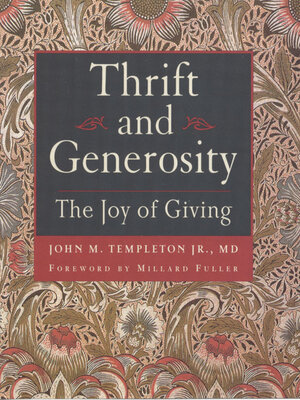cover image of Thrift & Generosity